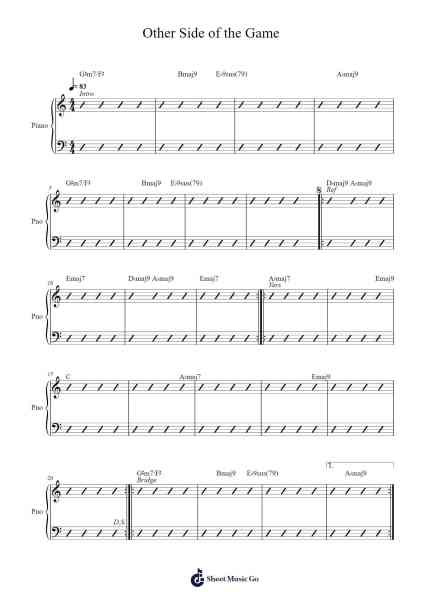 Other Side of the Game Sheet Music by Bervans Jerjim-Arr.Goswy