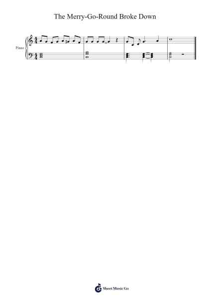 The Merry-Go-Round Broke Down Sheet Music by Cliff Friend/Dave Franklin-Arr.Earmay