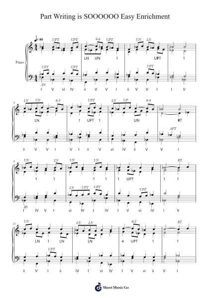 Part Writing is SOOOOOO Easy Enrichment Sheet Music by Santiago Prado-Arr.Buckhue