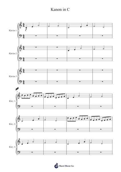 Kanon in C Sheet Music by Felix Mendelssohn-Arr.Bartnice