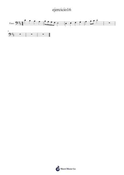 ejercicio16 Sheet Music by -Arr.Tessice Irvan
