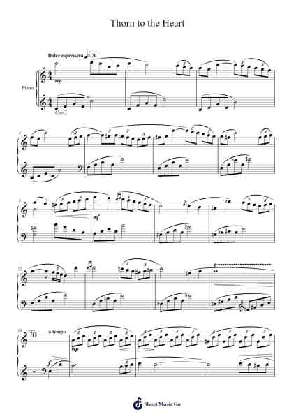 Thorn to the Heart Sheet Music by Debbie Wiseman-Arr.Stanid