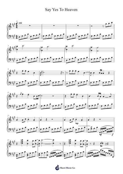 Say Yes To Heaven Sheet Music by Lana Del Rey-Arr.Sidser