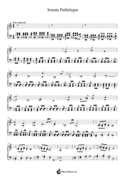 Sonata Pathétique Sheet Music by Jason BARUK-Arr.Junerald