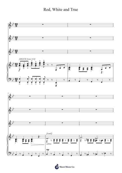 Red, White and True Sheet Music by Andrew Lippa-Arr.Besquinn