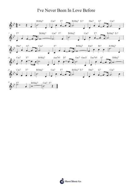 I've Never Been In Love Before Sheet Music by Frank Loesser-Arr.Zimwis