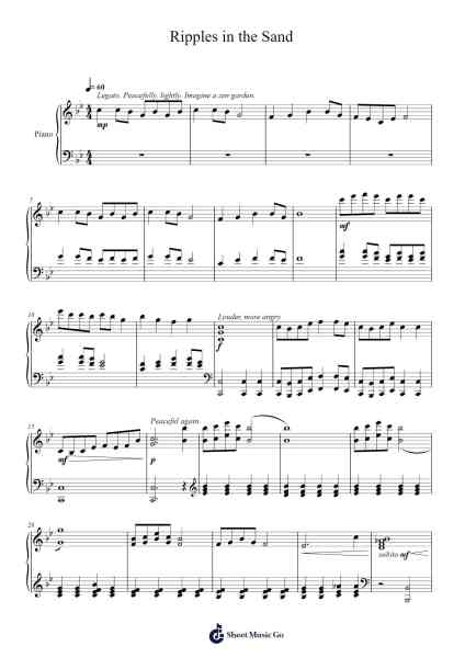 Ripples in the Sand Sheet Music by David Marlatt-Arr.Beernoel Oisensharp