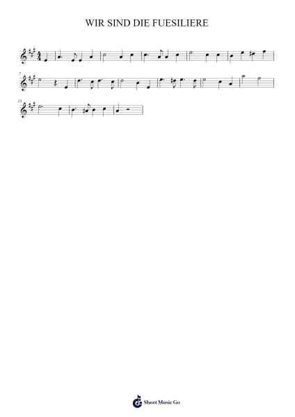 WIR SIND DIE FUESILIERE Sheet Music by -Arr.Yorktie Phisopp