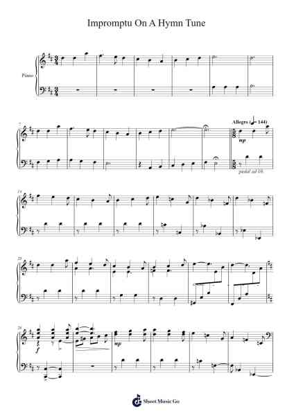 Impromptu On A Hymn Tune Sheet Music by Scott Mitchell-Arr.Besder