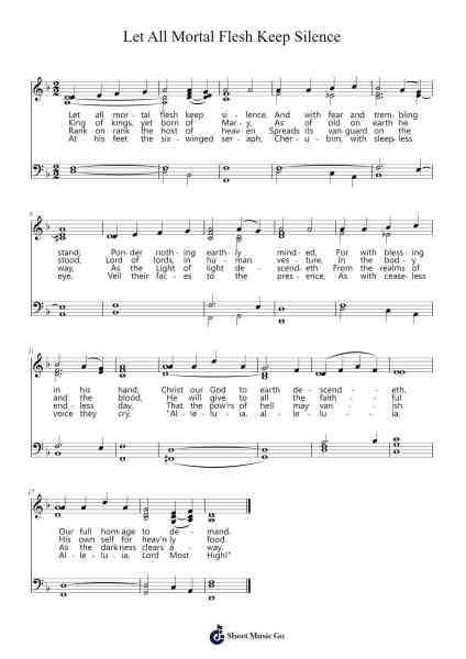 Let All Mortal Flesh Keep Silence Sheet Music by Ralph Vaughan Williams-Arr.Sainsram
