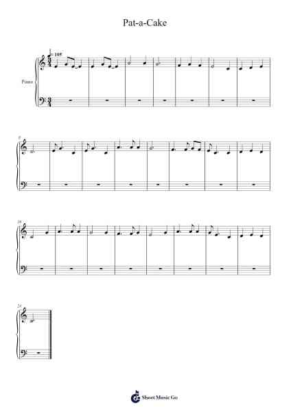Pat-a-Cake Sheet Music by David C. Huff-Arr.Herkyle
