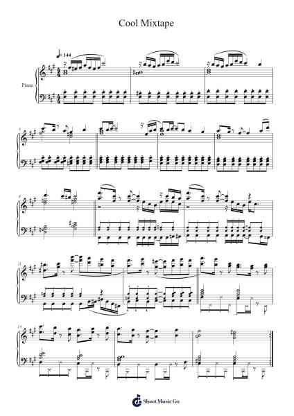 DELTARUNE Chapter 2 Cool Mixtape Sheet Music by Toby Fox-Arr.Yedle Adelo