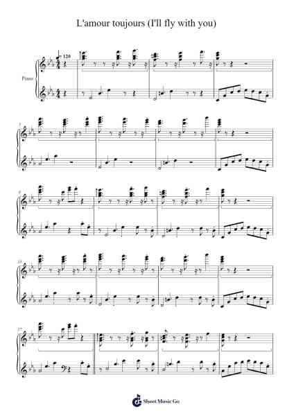 L'Amour Toujours (I'll Fly With You) Sheet Music by Hearstgrid Cleveyet-Arr.Sharpkin