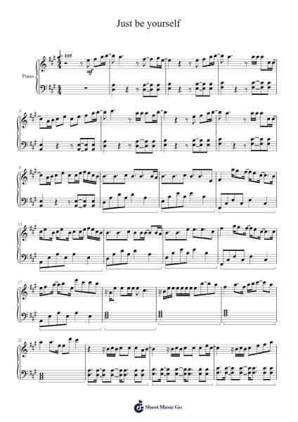 Just be yourself Sheet Music by TWICE-Arr.Sukin