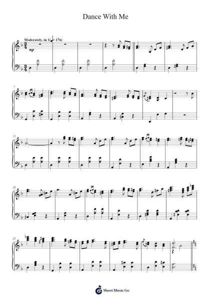 Dance With Me Sheet Music by Dario Marianelli-Arr.Browntis