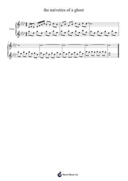 the naiveties of a ghost Sheet Music by Nexovamist-Arr.Churkiel Uliam