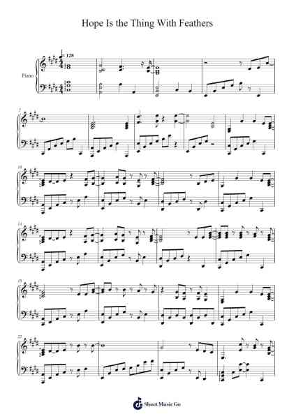 Hope is the Thing With Feathers Sheet Music by HOYO-MiX-Arr.Hedrex Kimriah