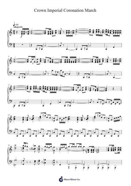 Crown Imperial Coronation March Sheet Music by William Walton-Arr.Bucktus