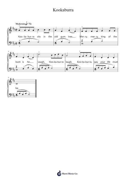 Kookaburra Sheet Music by Stan Wakefield-Arr.Colbard Ramsdick