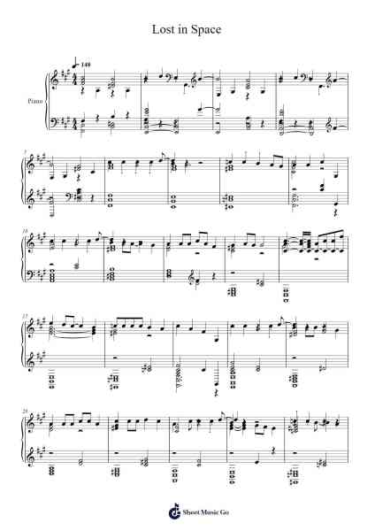Lost in Space Sheet Music by bongoguy-Arr.Jersoon
