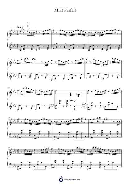 Mint Parfait Sheet Music by a_hisa-Arr.Brongus Chadkiel