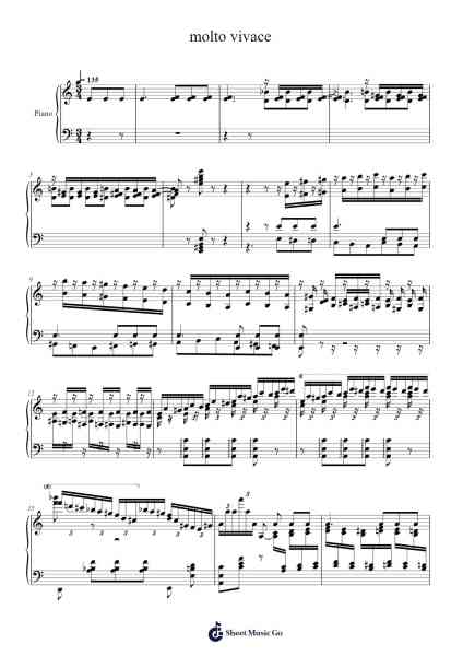 molto vivace Sheet Music by -Arr.Mewood Teries
