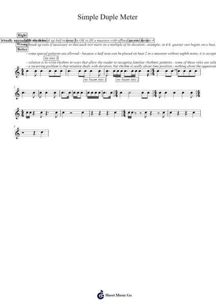 Simple Duple Meter Sheet Music by Marc Sabatella-Arr.Boothmore Petwald