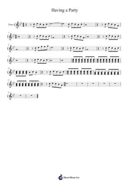 Having a Party 樂譜由 undefined - 編曲 Phisan Lionelphy