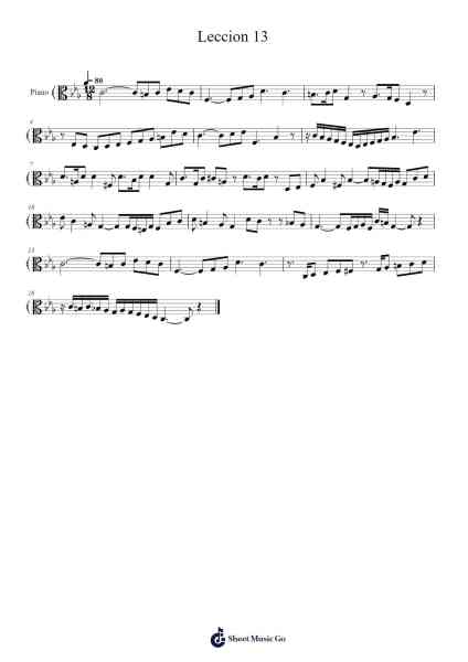 Leccion 13 Sheet Music by Estepe Yosvany-Arr.Hornhill Kingmeg