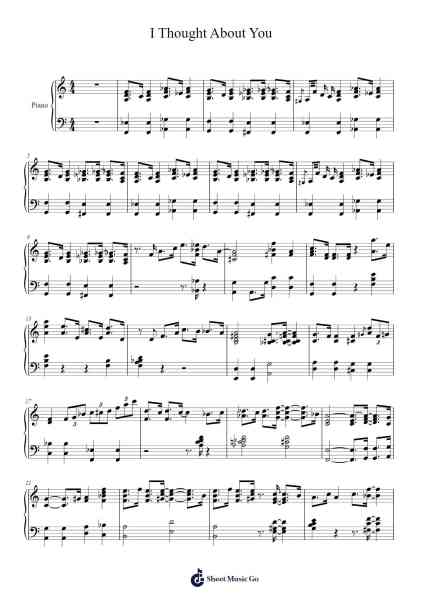 I Thought About You Sheet Music by Frank Sinatra-Arr.Himorse