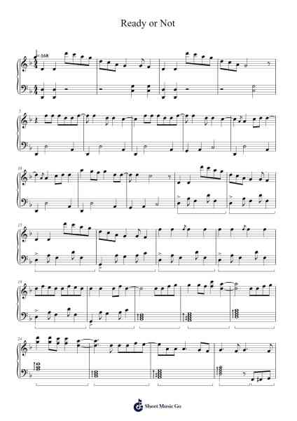 Ready or Not Musica per pianoforte di CRAVITY - Arr.Tice Charsweet