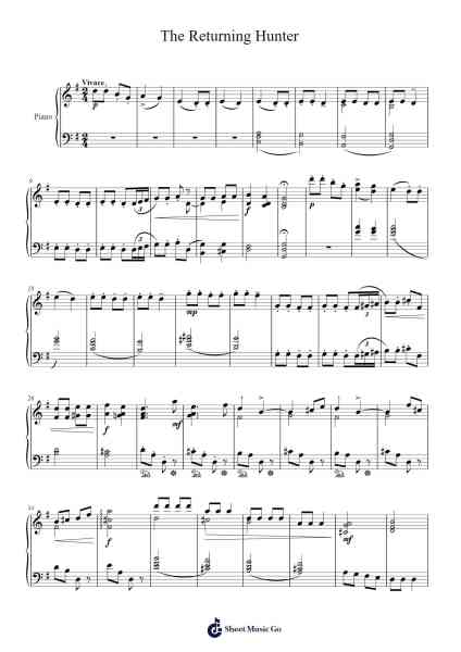 The Returning Hunter Sheet Music by Amy Marcy Beach-Arr.Yetbur Jacmill