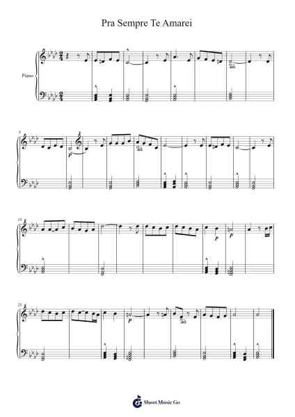 Pra Sempre Te Amarei Sheet Music by Padre Zezinho-Arr.Viten Sun
