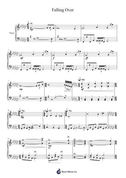 Falling Over 乐谱由 James Pulley - 编曲 Leijoan