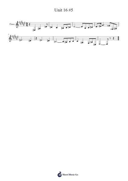 Unit 16 #5 Sheet Music by Sean Schierbecker-Arr.Yedle Adelo