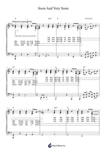 Soon And Very Soon Sheet Music by Andraé Crouch-Arr.Simpbrown