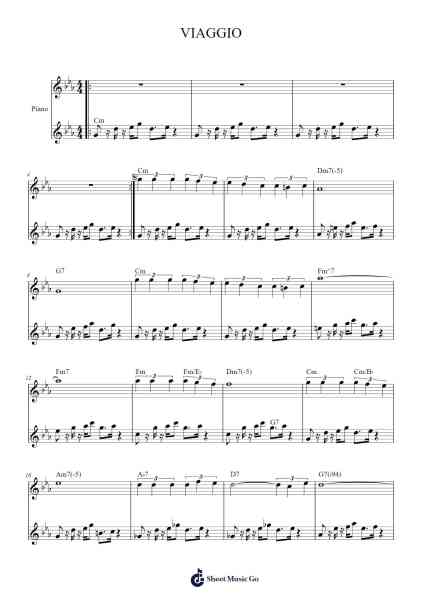 VIAGGIO Sheet Music by R. Galliano-Arr.Puhill Wesreen