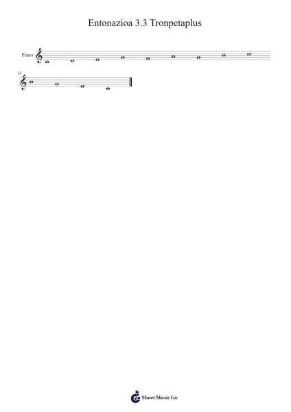 Entonazioa Tronpetaplus Sheet Music by EHME argitalpen proiektua-Arr.Yetkim Vauglvis