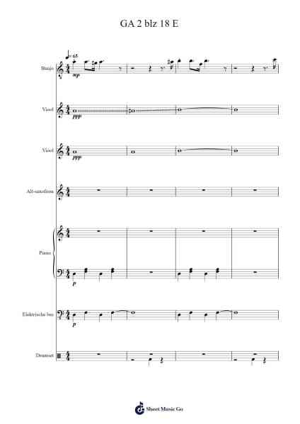 GA 2 blz 18 E Sheet Music by Diane van der Keur-Arr.Toyngreg