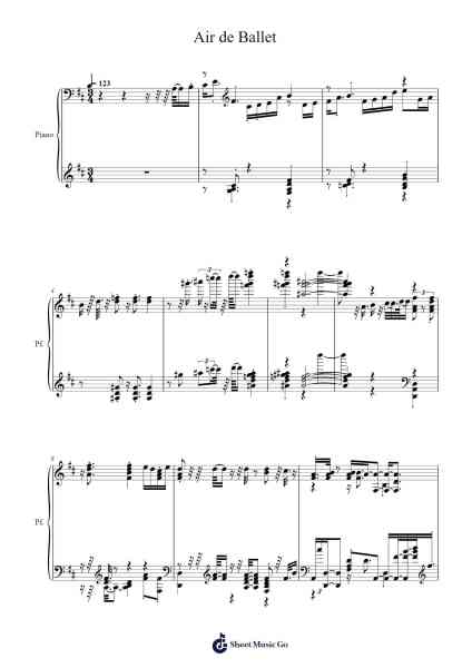 Air de Ballet Sheet Music by -Arr.Brianphrey Judphne