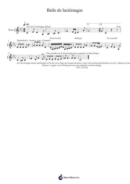 Baile de luciérnagas Sheet Music by Jacfinn Estein-Arr.Sawoolf Phylhale