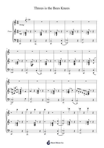 Threes is the Bees Knees Sheet Music by Big Giant Circles-Arr.Simpmark