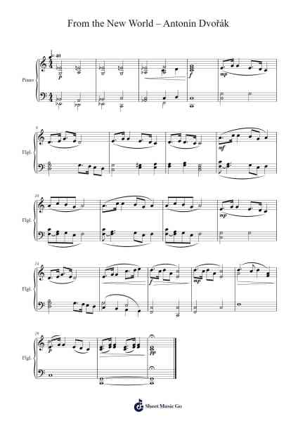 Symphony No. 9 in E Minor, Op. 95, "From the New World" Sheet Music by Antonín Dvořák-Arr.Gilesto Lindle