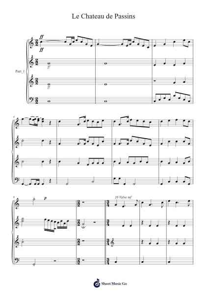 Le Chateau de Passins 樂譜由 Stowenah Ririah - 編曲 Swinfred Clarkdiah