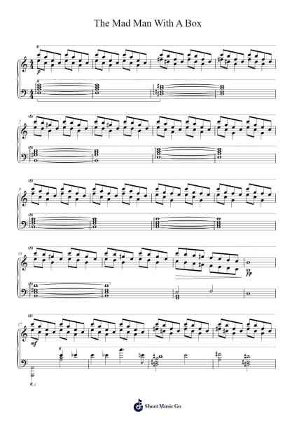 The Mad Man With A Box Sheet Music by Murray Gold-Arr.Tethew Wolfdwight