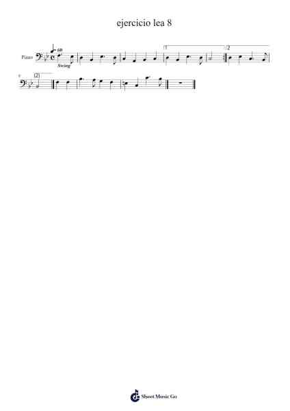 ejercicio lea 8 乐谱由 Enzo TP - 编曲 Lautus Phichad