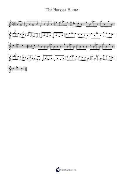 The Harvest Home Sheet Music by Unknown author-Arr.Bautab
