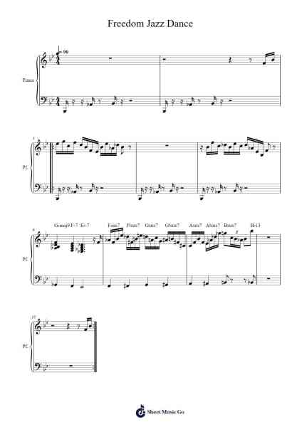 Freedom Jazz Dance Sheet Music by Eddie Harris-Arr.Himorse