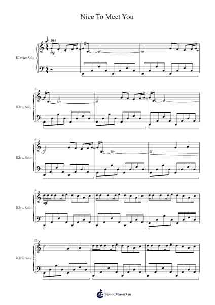 Nice To Meet You Sheet Music by Imagine Dragons-Arr.Odefred
