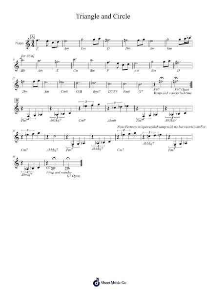 Triangle and Circle Sheet Music by Colvans-Arr.Cookdunn